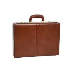 Neseser MCKLEIN Reagan 80444 Brązowy. Pomarańczowe torby męskie skórzane Mcklein, bez wzorów, ze skóry, retro. Za 810,99 zł.