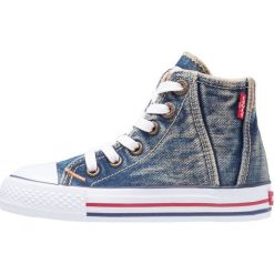 Levi's® ORIGINAL HI R TAB Tenisówki i Trampki wysokie blue denim. Niebieskie trampki męskie Levi's®, z tworzywa sztucznego. W wyprzedaży za 146,30 zł.