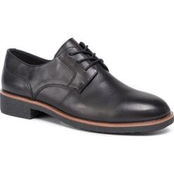 Półbuty CLARKS - Griffin Lane 261431134 Black Leather. Czarne półbuty damskie Clarks, na co dzień, bez wzorów, ze skóry ekologicznej, bez obcasa, na płaskiej podeszwie, bez zapięcia. W wyprzedaży za 259,00 zł.