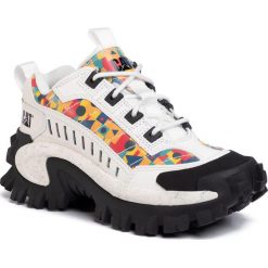 Sneakersy CATERPILLAR - Intruder Oxford 724501 Star White/North Sea Blanc. Białe półbuty damskie Caterpillar, bez wzorów, ze skóry, retro, bez obcasa, na płaskiej podeszwie, bez zapięcia. Za 549,00 zł.