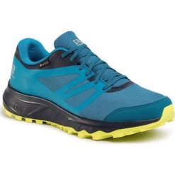 Buty SALOMON - Trailster 2 Gtx W GORE-TEX 409637 27 W0 Lyons Blue/Navy Blazer/Evening Primrose. Niebieskie buty sportowe męskie Salomon, ze skóry ekologicznej, bez zapięcia, do biegania, gore-tex. W wyprzedaży za 309,00 zł.