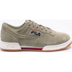 Fila - Buty Original Fitness. Żółte buty sportowe męskie Fila, ze skóry, na sznurówki, na fitness i siłownię. W wyprzedaży za 299,90 zł.