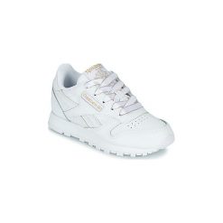 Buty Dziecko Reebok Classic CLASSIC LEATHER C. Białe trampki dziewczęce Reebok Classic, bez wzorów, bez zapięcia. Za 239,00 zł.