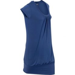Sukienka, krótki rękaw bonprix kobaltowy. Niebieskie sukienki damskie bonprix, bez wzorów, bez kołnierzyka, z krótkim rękawem, krótkie, mini. Za 79,99 zł.