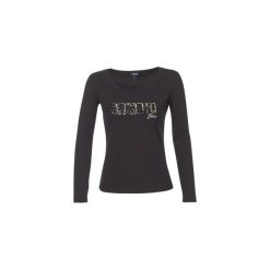 T-shirty z długim rękawem Armani jeans DRANAZ. Czarne t-shirty damskie marki Armani Jeans, z jeansu. Za 343,20 zł.