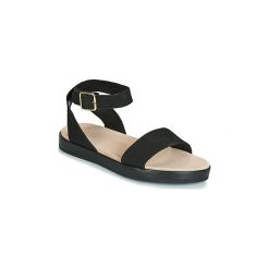 Sandały Clarks BOTANIC IVY. Czarne sandały damskie marki Clarks, bez wzorów, bez obcasa, bez zapięcia. Za 399,00 zł.