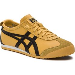 Sneakersy ONITSUKA TIGER - Mexico 66 DL408 Yellow/Black 0490. Żółte półbuty damskie Onitsuka Tiger, na sznurówki. W wyprzedaży za 259,00 zł.