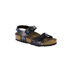 Sandały Dziecko Birkenstock RIO HOLOGRAM MICROFOBRE. Czarne klapki damskie Birkenstock, bez zapięcia. Za 194,82 zł.