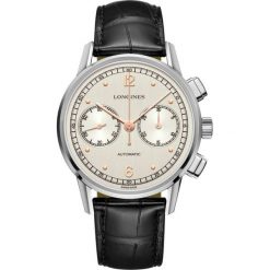 RABAT LONGINES Heritage L2.814.4.76.0. Szare zegarki męskie LONGINES, srebrne. W wyprzedaży za 8170,00 zł.