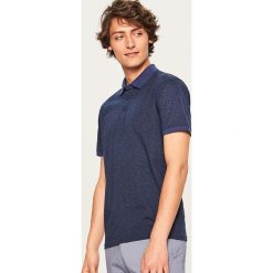Koszulka polo z nadrukiem - Granatowy. Niebieskie koszulki polo Reserved, l, z nadrukiem. Za 59,99 zł.