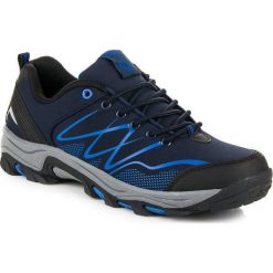 AX BOXING Buty męskie trekkingowe niebiesko-czarne r. 44. Czarne buty trekkingowe męskie marki AX BOXING. Za 98,98 zł.