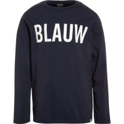 Scotch Shrunk AMS BLAUW LONG SLEEVE Bluzka z długim rękawem navy. Niebieskie t-shirty chłopięce z długim rękawem marki Scotch Shrunk, z bawełny. Za 129,00 zł.