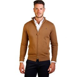 Kardigan w kolorze jasnobrązowym. Pomarańczowe kardigany męskie The Time of Bocha, xl, bez wzorów, z bawełny. W wyprzedaży za 129,95 zł.