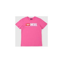 T-shirty z krótkim rękawem Diesel T-JUSTDIVISION 00J47V 00YI9. Różowe t-shirty damskie Diesel, bez wzorów, bez kołnierzyka. Za 142,77 zł.