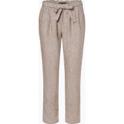 Franco Callegari - Damskie spodnie lniane, beżowy. Brązowe spodnie damskie Franco Callegari. Za 169,95 zł.