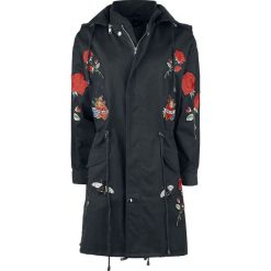 Rockabella Rose Tour Jacket Płaszcz damski czarny. Czarne płaszcze damskie Rockabella, na lato, s, z aplikacjami. Za 324,90 zł.