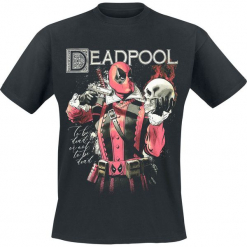 Deadpool To Be Dead T-Shirt czarny. Czarne t-shirty męskie z nadrukiem marki Deadpool, xl, z okrągłym kołnierzem. Za 74,90 zł.