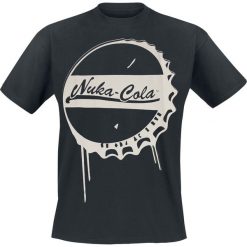 Fallout 4 - Nuka-Cola Bottle Cap T-Shirt czarny. Czarne t-shirty męskie z nadrukiem marki Fallout, xl, z okrągłym kołnierzem. Za 79,90 zł.