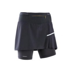 Spódnico - spodenki do biegania TRAIL czarne. Czarne spodenki sportowe damskie EVADICT, l, bez wzorów, z elastanu, do biegania. Za 99,99 zł.
