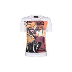 T-shirty z krótkim rękawem Dsquared S71GD0621. Białe t-shirty męskie Dsquared, s, bez wzorów, bez kołnierzyka, krótkie. Za 489,00 zł.