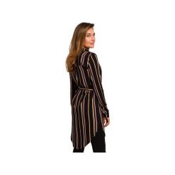 Tunika w prążek S197. Tuniki damskie Style, s, z nadrukiem, z wiskozy, eleganckie, z koszulowym kołnierzykiem, z długim rękawem. Za 185,00 zł.