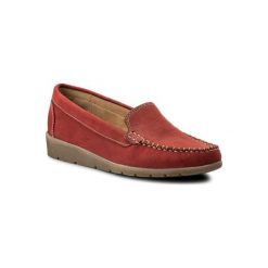 LASOCKI COMFORT WI05-5483-01. Czerwone półbuty damskie Lasocki Comfort, bez wzorów, ze skóry, bez obcasa, bez zapięcia. Za 129,99 zł.