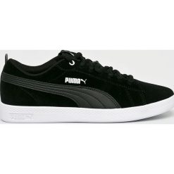 Puma - Buty Smash Wns V2 Sd. Czarne buty sportowe damskie Puma, z materiału. W wyprzedaży za 219,90 zł.