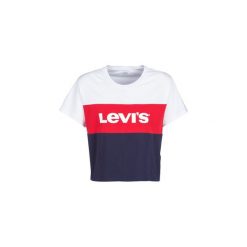 T-shirty z krótkim rękawem Levis GRAPHIC CB VARSITY TEE. Niebieskie t-shirty damskie Levi's®, xl, bez wzorów, bez kołnierzyka. Za 103,20 zł.