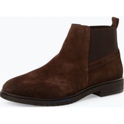 Tommy Hilfiger - Skórzane botki męskie, brązowy. Brązowe botki męskie TOMMY HILFIGER, ze skóry. Za 649,95 zł.