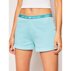 Szorty materiałowe Emporio Armani Underwear 164199 0P287 01630. Niebieskie szorty damskie Emporio Armani Underwear, xs, bez wzorów, z tkaniny. W wyprzedaży za 209,00 zł.