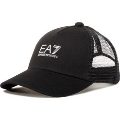 Czapka z daszkiem EA7 EMPORIO ARMANI - 245020 0P855 77820 Black/White Logo. Czarne czapki męskie EA7 Emporio Armani, bez wzorów, z bawełny. Za 259,00 zł.