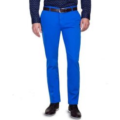 Spodnie CORNELIO SMNS000033. Niebieskie spodnie męskie Giacomo Conti, na co dzień, m, bez wzorów, z bawełny. Za 199,00 zł.