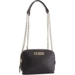 Torebka GUESS - HWSG71 78140 BLA. Czarne torebki klasyczne damskie Guess, z aplikacjami, ze skóry ekologicznej, duże. Za 559,00 zł.