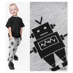 Spodnie chłopięce: Wiosenne spodnie baggy czarne ROBOTY