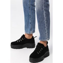 Czarne Sneakersy Bethany. Czarne buty sportowe damskie Born2be, bez wzorów, sportowe. Za 119,99 zł.