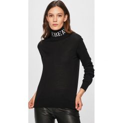 Iceberg - Sweter. Czarne golfy damskie Iceberg, s, bez wzorów, z wełny, bez rękawów. W wyprzedaży za 699,90 zł.