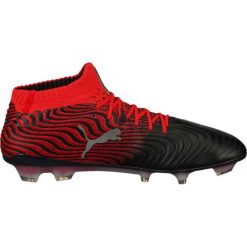 Buty piłkarskie Puma One 18.1 Syn Fg M 104869 01. Czarne buty sportowe męskie Puma, ze skóry, na sznurówki, do piłki nożnej. W wyprzedaży za 669,00 zł.