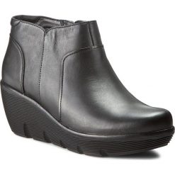Botki damskie lity: Botki CLARKS – Clarene Sun 261200694 Black Leather