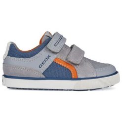 Geox Tenisówki Chłopięce Kilwi 25 Szary. Szare buty chłopięce sportowe Geox, bez wzorów, z materiału, eleganckie, na rzepy. W wyprzedaży za 205,00 zł.
