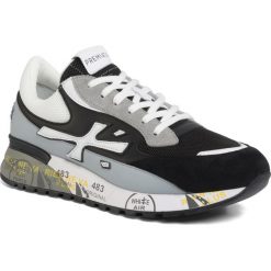 Sneakersy PREMIATA - Django 4683 Grey/Black. Czarne sneakersy męskie Premiata, na co dzień, bez wzorów, z zamszu, bez zapięcia. Za 899,00 zł.