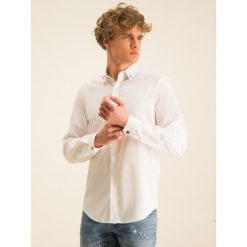 Koszula Just Cavalli S03DL0235. Białe koszule męskie Just Cavalli, s, bez wzorów, z elastanu, casualowe, bez kołnierzyka, bez rękawów. W wyprzedaży za 469,00 zł.