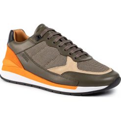 Sneakersy BOSS - Element Runn 50410996 10214585 01 Open Green 348. Zielone sneakersy męskie Boss, bez zapięcia. Za 999,00 zł.