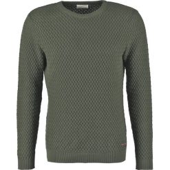 Knowledge Cotton Apparel SMALL DIAMOND Sweter rifle green. Zielone kardigany męskie marki Knowledge Cotton Apparel, xl, z bawełny. Za 459,00 zł.