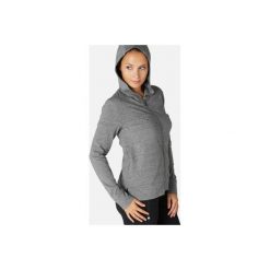 Bluza z kapturem Gym & Pilates 100 damska. Niebieskie bluzy damskie NYAMBA, xs, bez wzorów, z elastanu, bez rękawów, z kapturem. Za 64,99 zł.