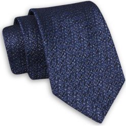 Elegancki, Krawat w Melanżowy Granat - Chattier KRCH1145. Niebieskie krawaty męskie Chattier, bez wzorów, z tkaniny, eleganckie. Za 39,00 zł.
