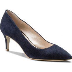 Szpilki EVA MINGE - Culleredo 3I 18GR1372417ES 807. Niebieskie szpilki Eva Minge, bez wzorów, ze skóry, bez obcasa, na obcasie, bez zapięcia. Za 389,00 zł.