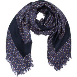 Chusta TORY BURCH - Wild Pansy Logo Square Scarf 48660 Blue Wind Pansy 491. Niebieskie chusty damskie Tory Burch, z jedwabiu. Za 829,00 zł.