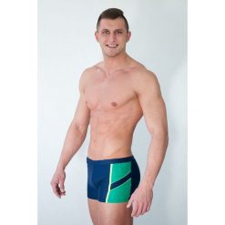 Kąpielówki męskie: Belibe Sport Kąpielówki męskie 1400 m1420 granatowo zielone r. S