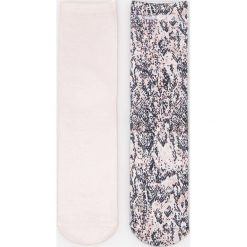 Skarpetki 2 pack - Brązowy. Pomarańczowe skarpetki damskie Reserved, bez wzorów. Za 24,99 zł.
