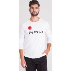 LONGSLEEVE ICE PLAY. Białe bluzy męskie xl, z nadrukiem, z materiału, klasyczne, z okrągłym kołnierzem. Za 179,50 zł.